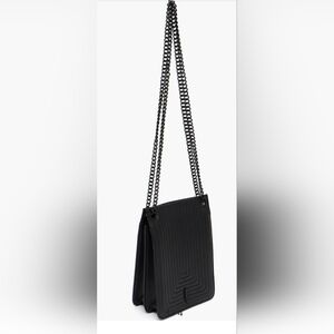 NWOT Thacker Leather Crossbody Chain Bag One Size In Black